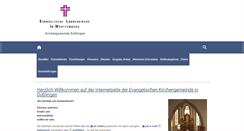 Desktop Screenshot of evangelische-kirche-dusslingen.de