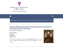 Tablet Screenshot of evangelische-kirche-dusslingen.de